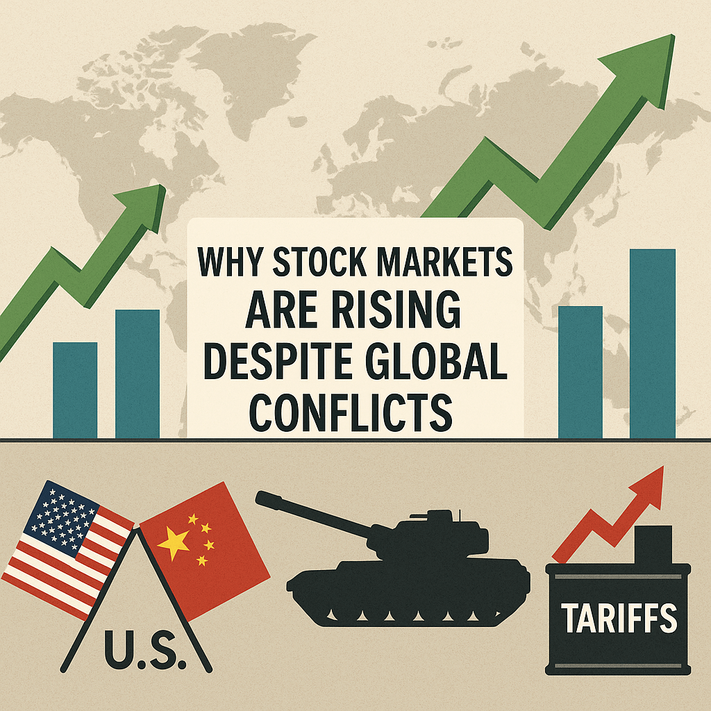 why stock markets are rising despite global conflicts