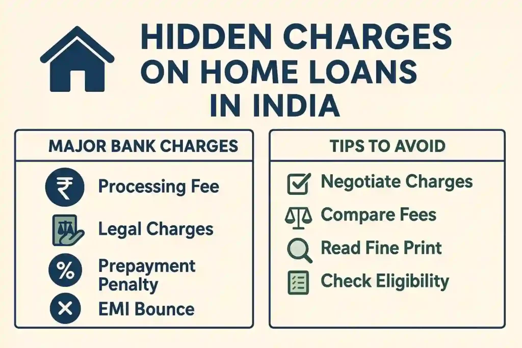 home loan hidden charges breakdown in India